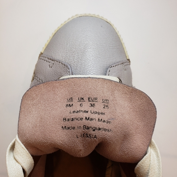 Women's Franco Sarto Leather Sneakers Size  US 8 - Picture 5 of 9